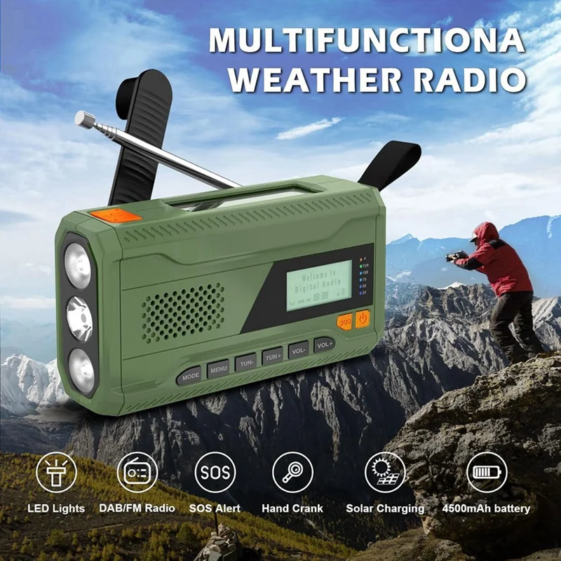 Мини-ручное Bluetooth-радио DAB+/DAB/FM-радио 4500 мАч