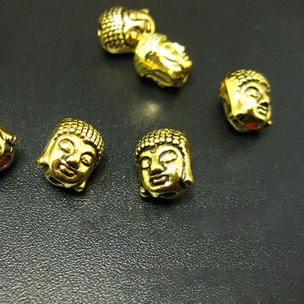 80 шт. двусторонняя головка Будды из сплава разделительная бусина рамка для