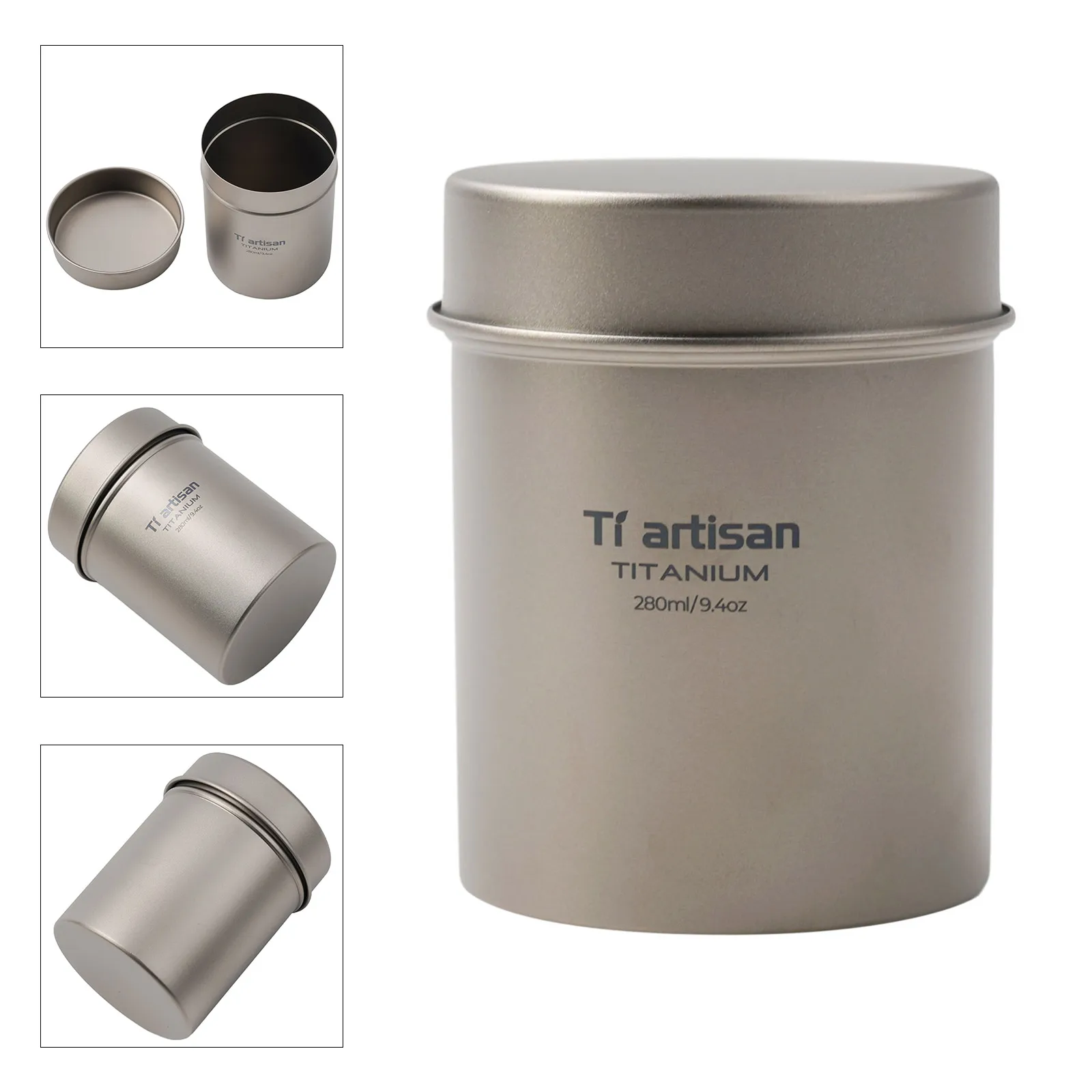 

High Quality New Tin Tin Can 280ml Coffee Canister Food Storage Portable Size Sealed Cans Tea Container Titanium