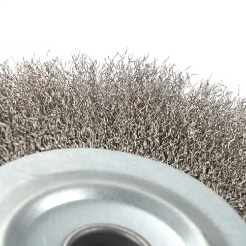 

1x Rotary Stainless Steel Wire Brush Crimp Bevel Wheel Angle Grinder Kit