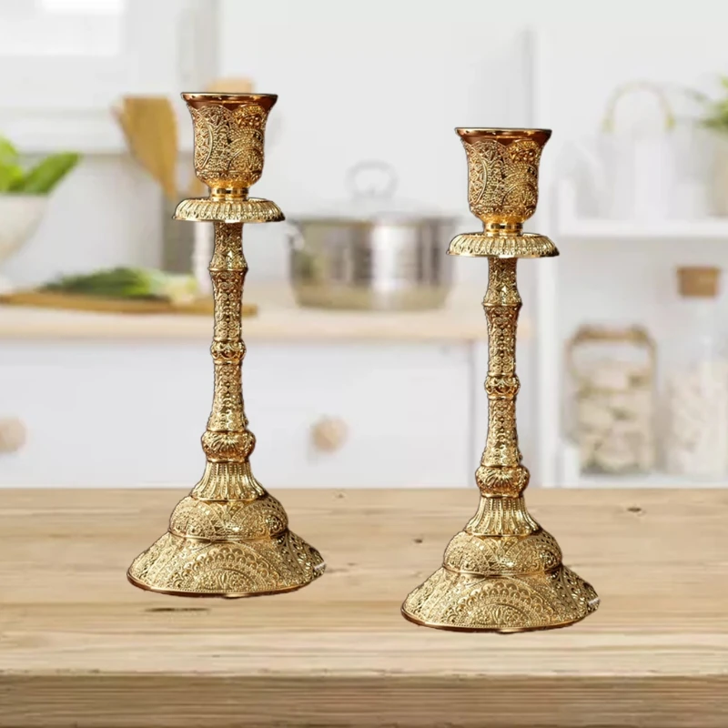S Brass Pillar Candlestick For Wedding Dinning Party Interior Table Centerpieces Decoration