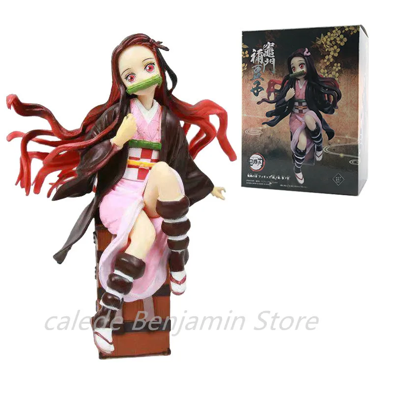 

15CM PVC Anime Figure Demon Slayer Kamado Nezuko Sitting On The Box Action Figure Model Statue Collection Toy Model Doll Gifts