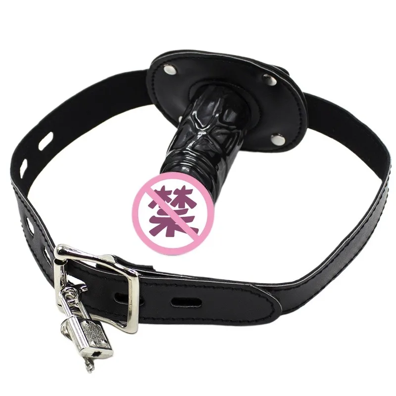 Короткий/длинный пенис заглушка для рта секс-игрушки с Фетиш-ведомым открытым