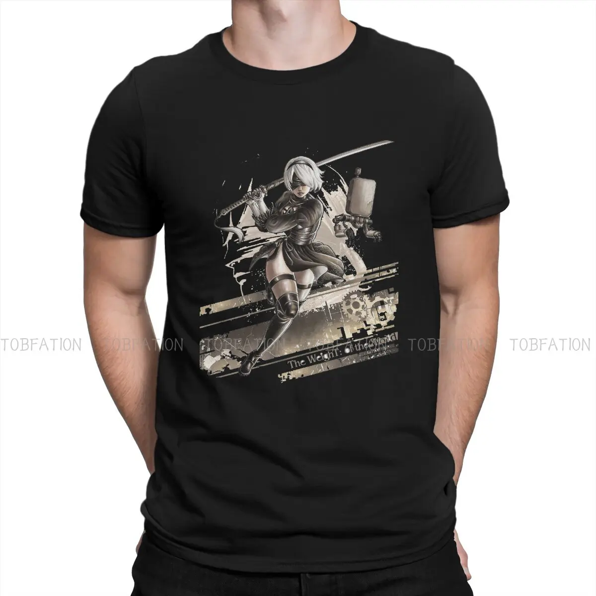 

The Weight of the World Unique TShirt NieR Automata Game Casual Size S-6XL T Shirt Newest T-shirt For Men Women