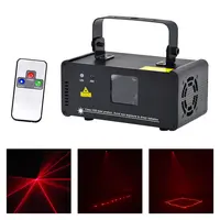 Mini 200mw Red Beam Laser Stage Lighting Scanner 8CH DMX PRO Wireless Remote DJ Party Home Show Projector Equipment Lights R200