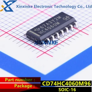 CD74HC4060M96 SOIC-16 CD74HC4060M Silk-screen:HC4060M Counter ICs Hi-Sp CMOS 14-Stage Binary w/Oscillator Brand new Original