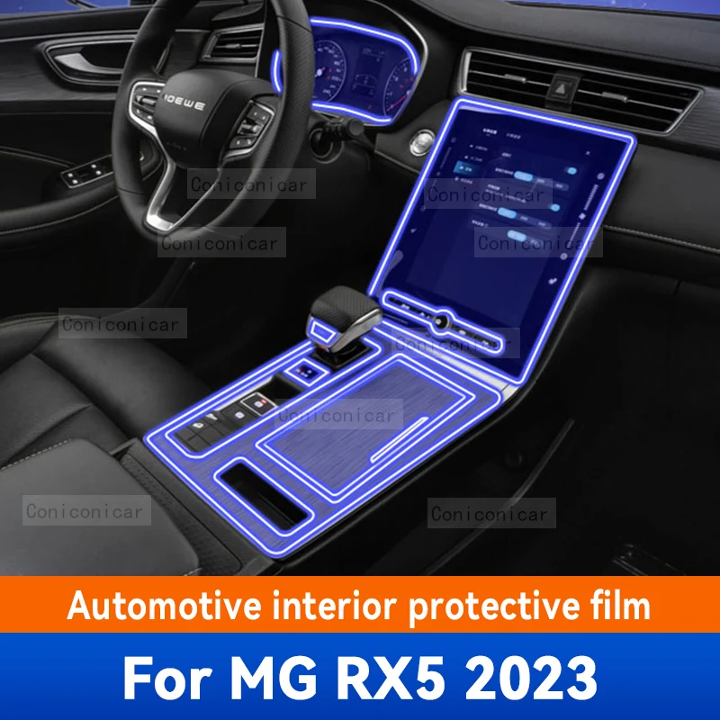 

For MG RX5 2023 Car Interior Center Console Screen Transparent TPU Protective Film Anti-scratch Repair Film Accessories Refit