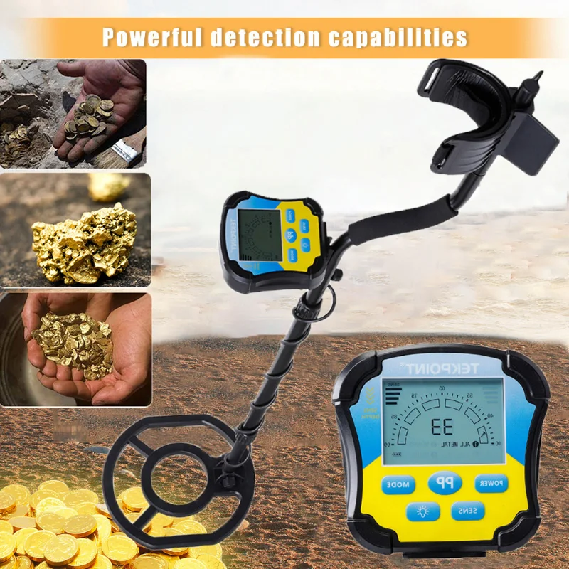 

2022 Metal Detector Underground Depth Scanner Finder Four detection all metal jewelry mode memory mode coin mode for gold digger