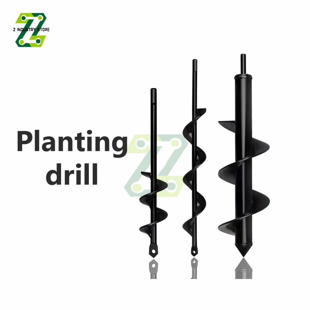 

4 Sizes Garden Auger Drill Bit Tool Spiral Hole Digger Ground Drill Drill for Ground Auger Yard Gardening Planting Tool