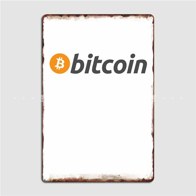 

Bitcoin Poster Metal Plaque Pub Garage Plaques Pub Create Tin Sign Poster