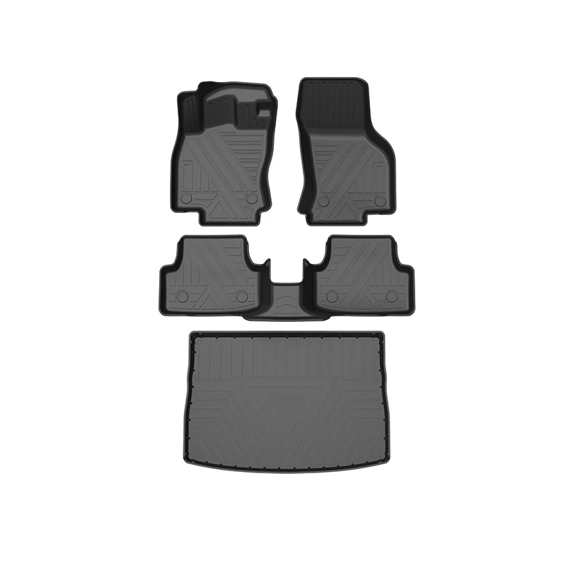 

Напольный коврик для Vw Golf 7 7,5 13-20, подходит для любых погодных условий, водонепроницаемый 3D напольный коврик, полный комплект, коврики для пе...