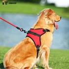 Шлейка для собак DEKO, Воздухопроницаемый светоотражающий Регулируемый ошейник для собак, одежда для прогулок на открытом воздухе
