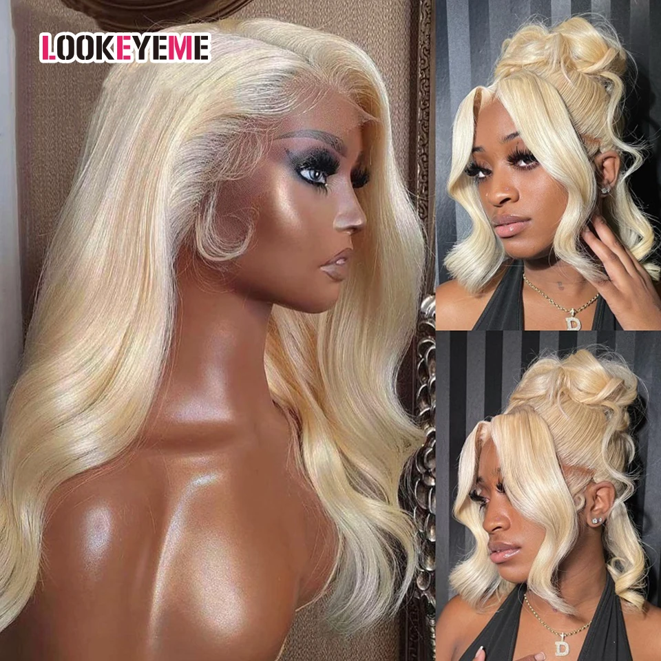 

HD Lace Frontal Wig 613 Blonde 13x4 13x6 Body Wave Lace Front Wig Preplucked Brazilian Lace Front Human Hair Wigs 30 32 Inch