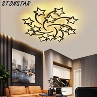 new type of modern acrylic led chandelier remote bedroom childrens study room living room family lamps interior lighting