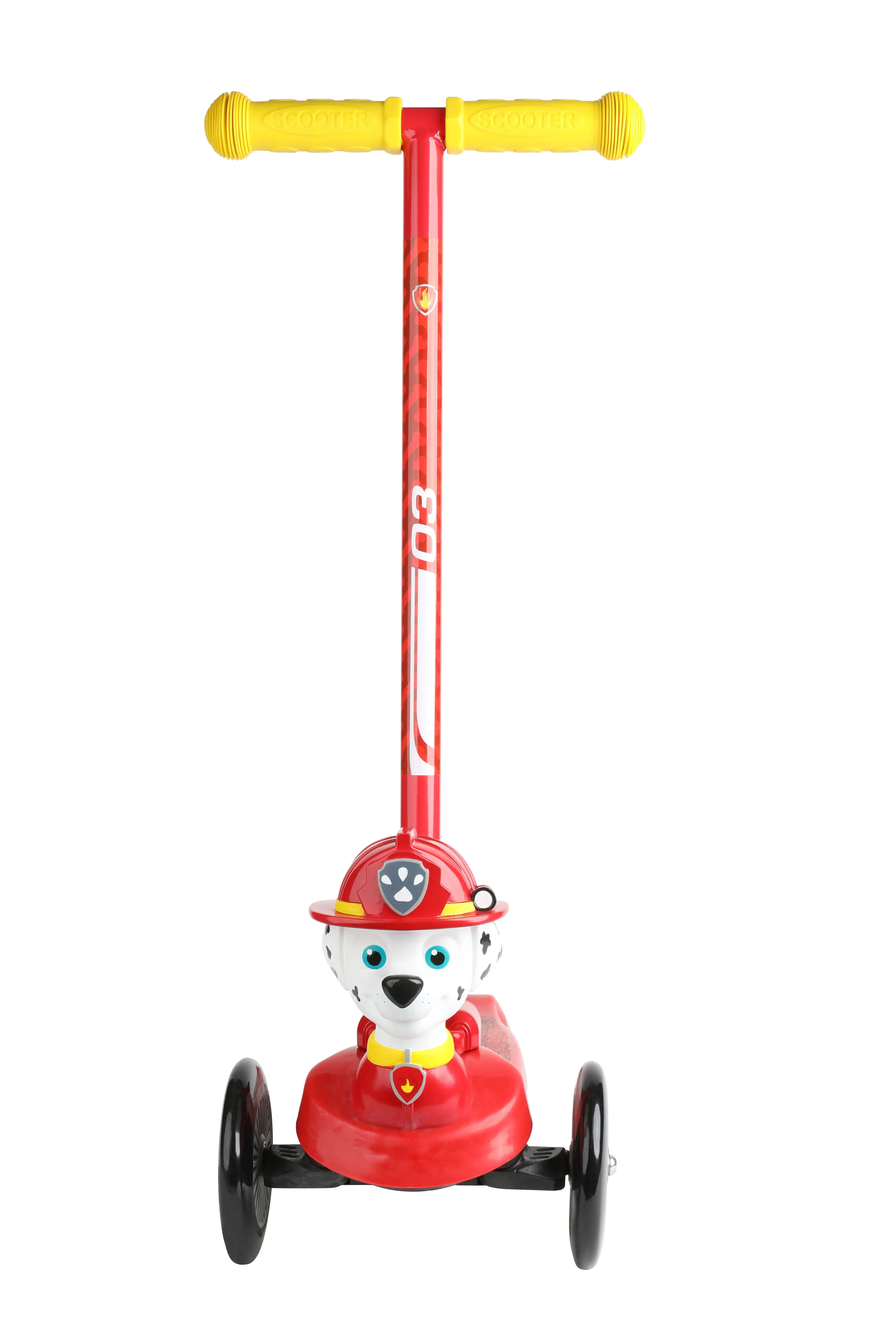 

3D Scooter with 3 Wheels Tilt and Turn- Red, For Boys and Girls Ages 3+, Max Weight 75lbs, Foot-Activated Brakes