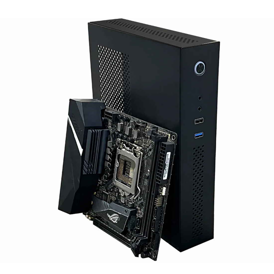 Чехол для настольного компьютера SKTC A11 HTPC Mini 3L может стоять или лежать