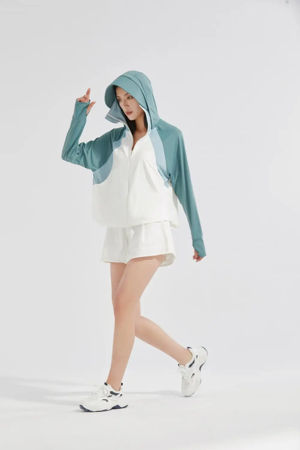 2023New Sun Protection Jacket for Women Sunscreen Hat Ice Silk Outdoor Jackets Coat for Camping Fishing Hiking Quick Dry