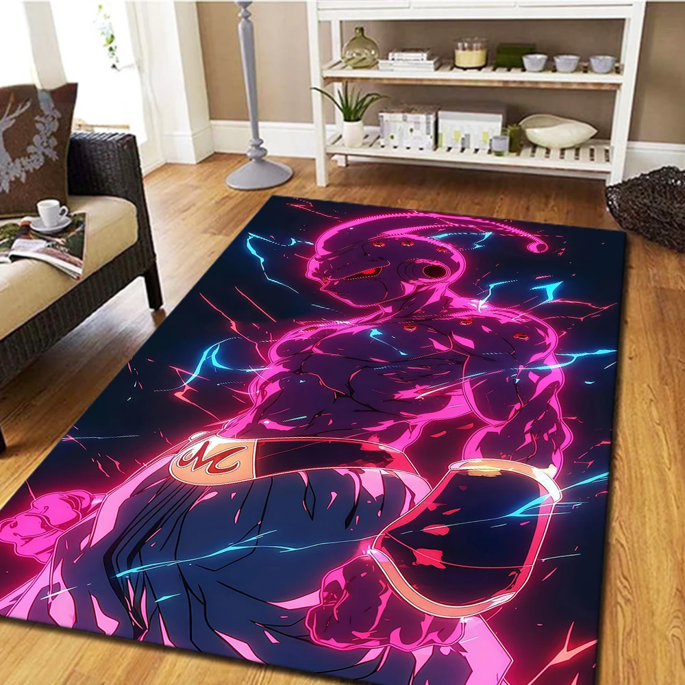 Фото Ковер для гостиной и спальни Dragon Ball Majin Buu, крутой напольный коврик для дома с изображением персонажей из фильма -HE17 №2