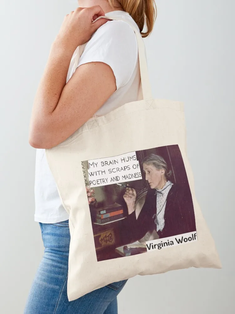 Virginia Woolf - Poetry &amp Madness Tote Bag женская сумка для покупок сумка-тоут на заказ холщовая