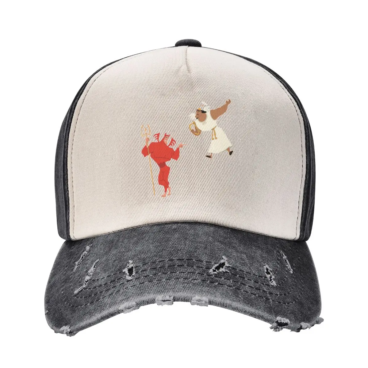 Бейсбольная кепка Kronk's Angel and Devil (The Emperor's New Groove) Шляпа дальнобойщика Аниме для