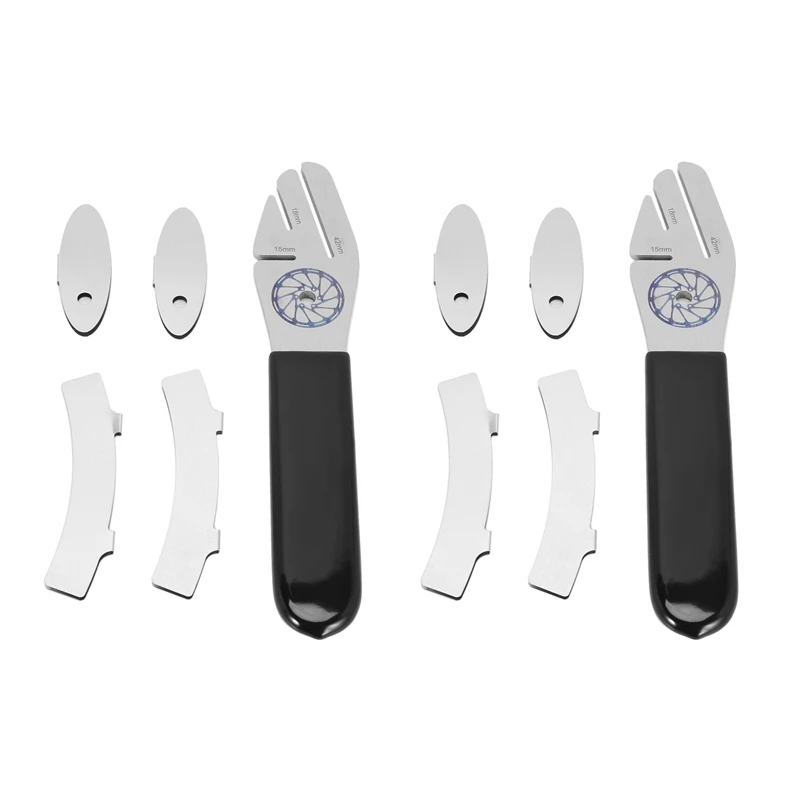 

2 Set Bike Disc Brake Correction Wrench Brake Rotor Alignment Truing Tool With Disc Brake Pads Tool For MTB Road Bike