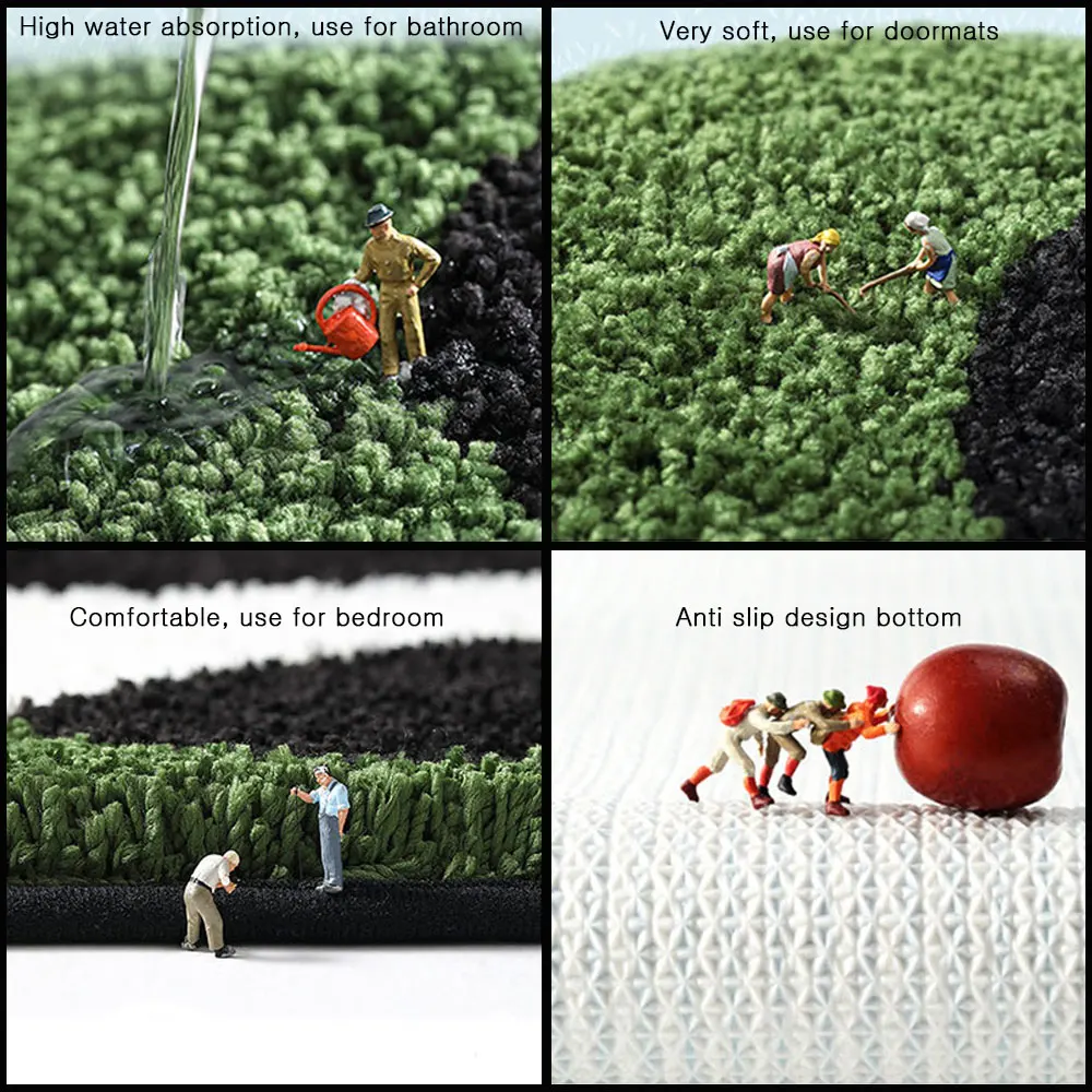 Милая панда покрывающая глаза узор мягкий коврик из микрофибры для комнаты