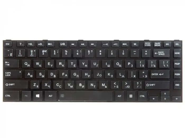 клавиатура для ноутбука Toshiba Satellite L800 L830 C840 C840D C845 C845D L835 L840 L840D L845 L845D |