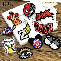jod embroidered patches for clothing stickers applique t shirt down jacket children diy badges clothes iron on patch decorative
