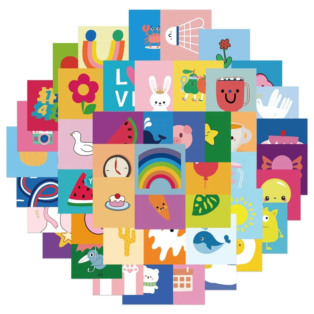 

56pcs/lot Kawaii Educational Stick Figure Sticker Diary Luggage Scarpbook Journal Decoration Stickers For Children Kids Supplies