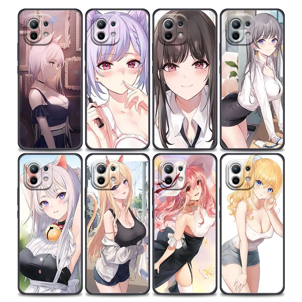 

Zerochan Anime-E Myo Phone Case for Xiaomi Mi 11i 11 11X 11T Poco X3 NFC M3 Pro F3 GT M4 Soft Silicone