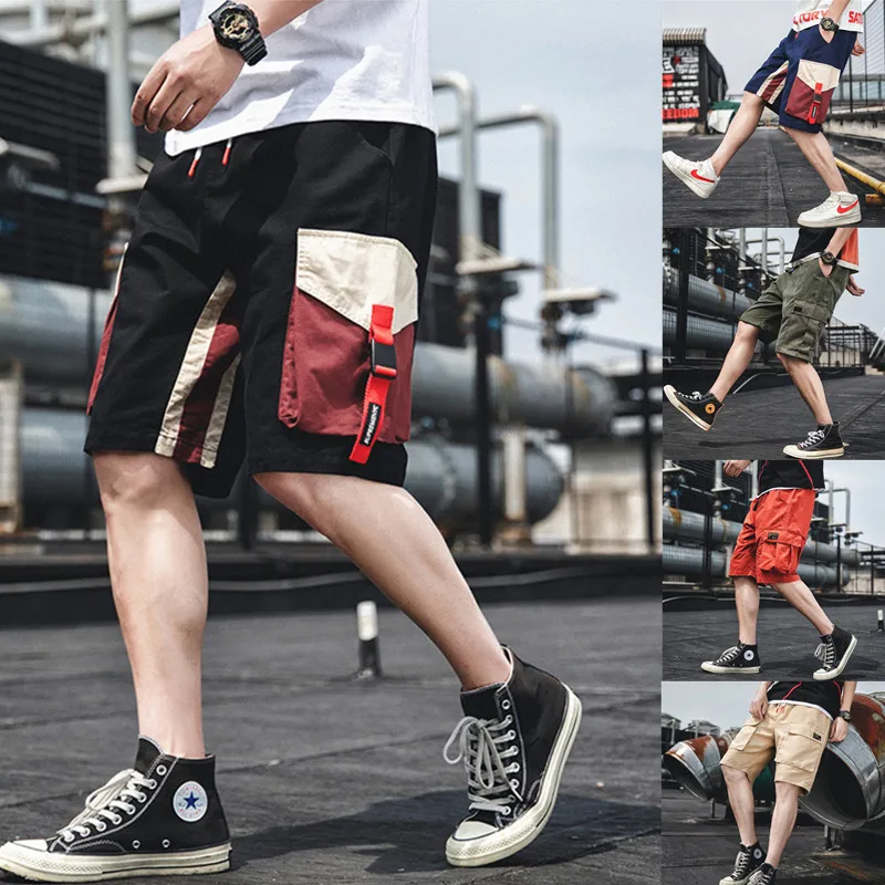 

New Summer Sports Cargo Men's Shorts Summer Straight Leg Korean Version Trend Pants Five Points Casual Pants Men
