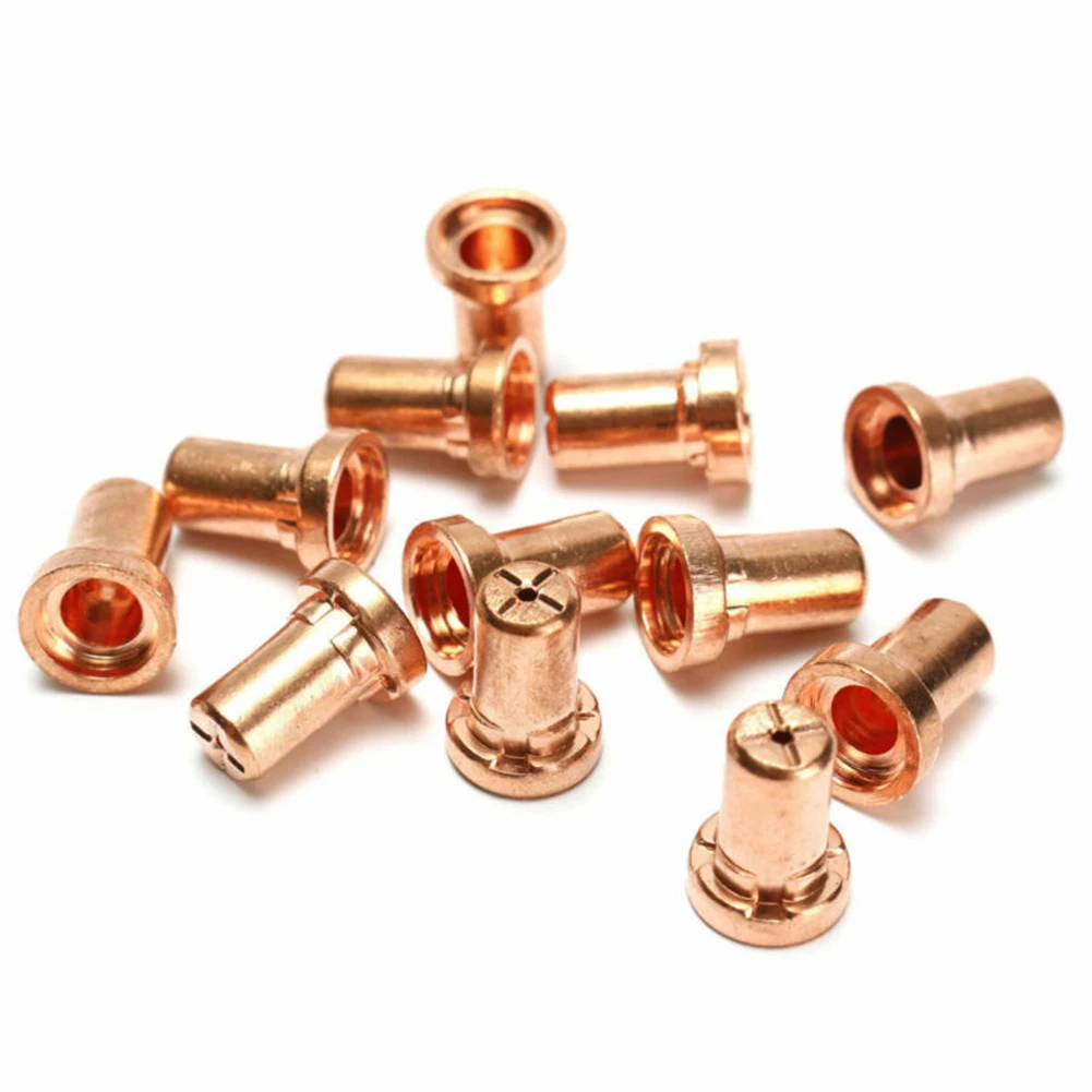

60pcs/set Extended Long Electrode Tip Nozzles Consumables For PT31 LG40 Torches Air Plasma Cutter Nozzles Electrodes 12MM