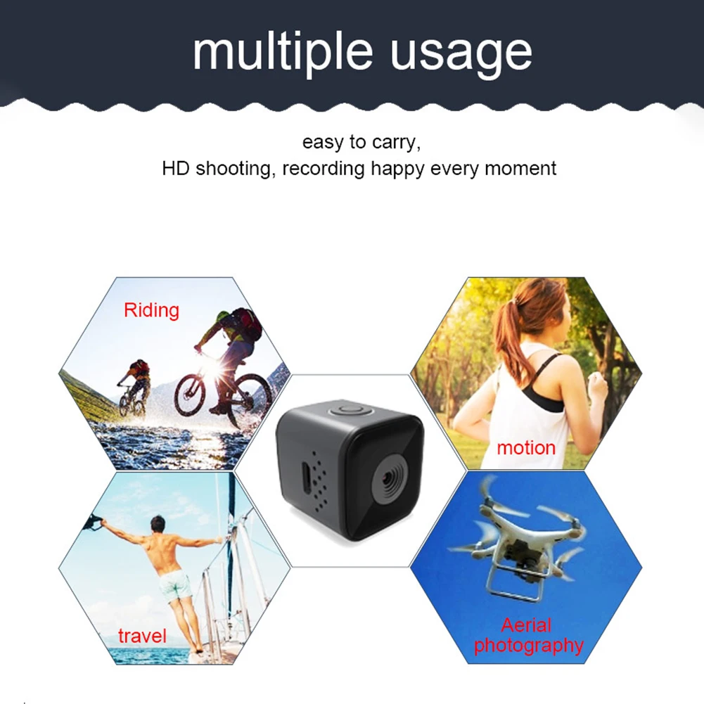 

Портативная Экшн-камера для спорта на открытом воздухе, водонепроницаемая DV-камера ночного видения для спорта на открытом воздухе, дайвинг...