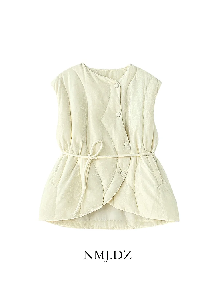 Новинка 2024 облегающий пояс на шнуровке в стиле вестерн Sle Design Sense S бархатный жилет