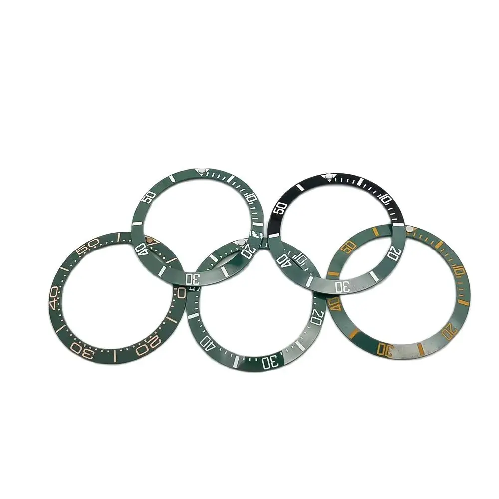 38mm Green Ceramic Watch Bezel Insert Fit 40mm Watch Case