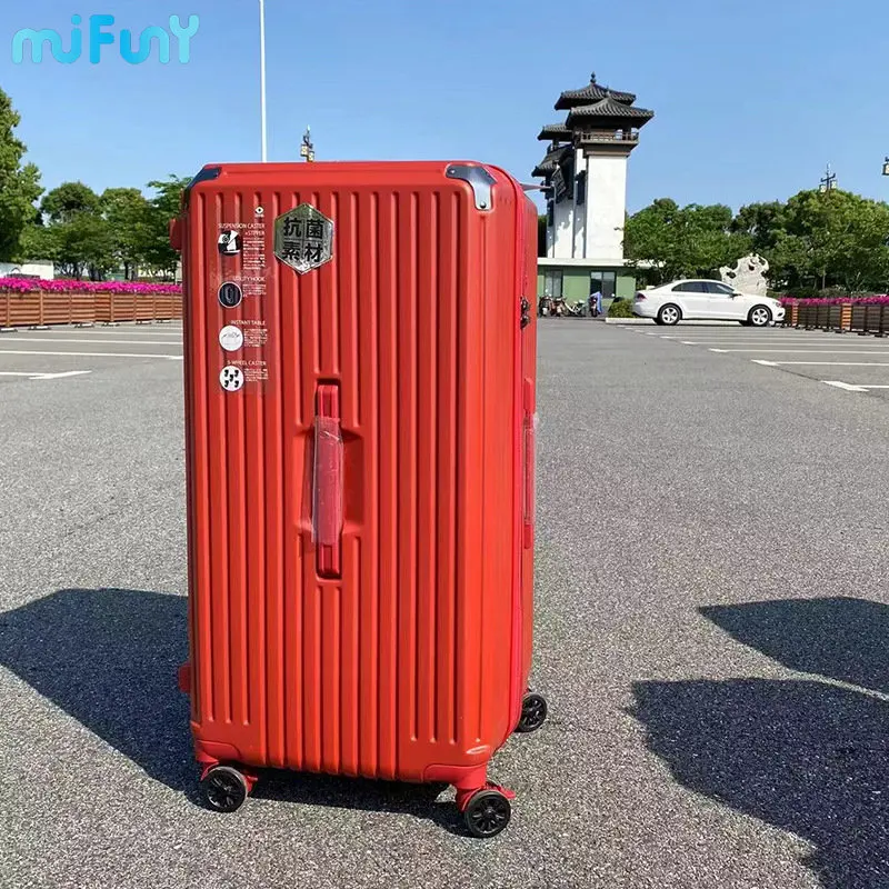 MiFuny Rolling Luggage Cabin Holiday Suitcase Set Couples Travel Anti-Fall Password Package Outing Carry on Luggage with Wheels