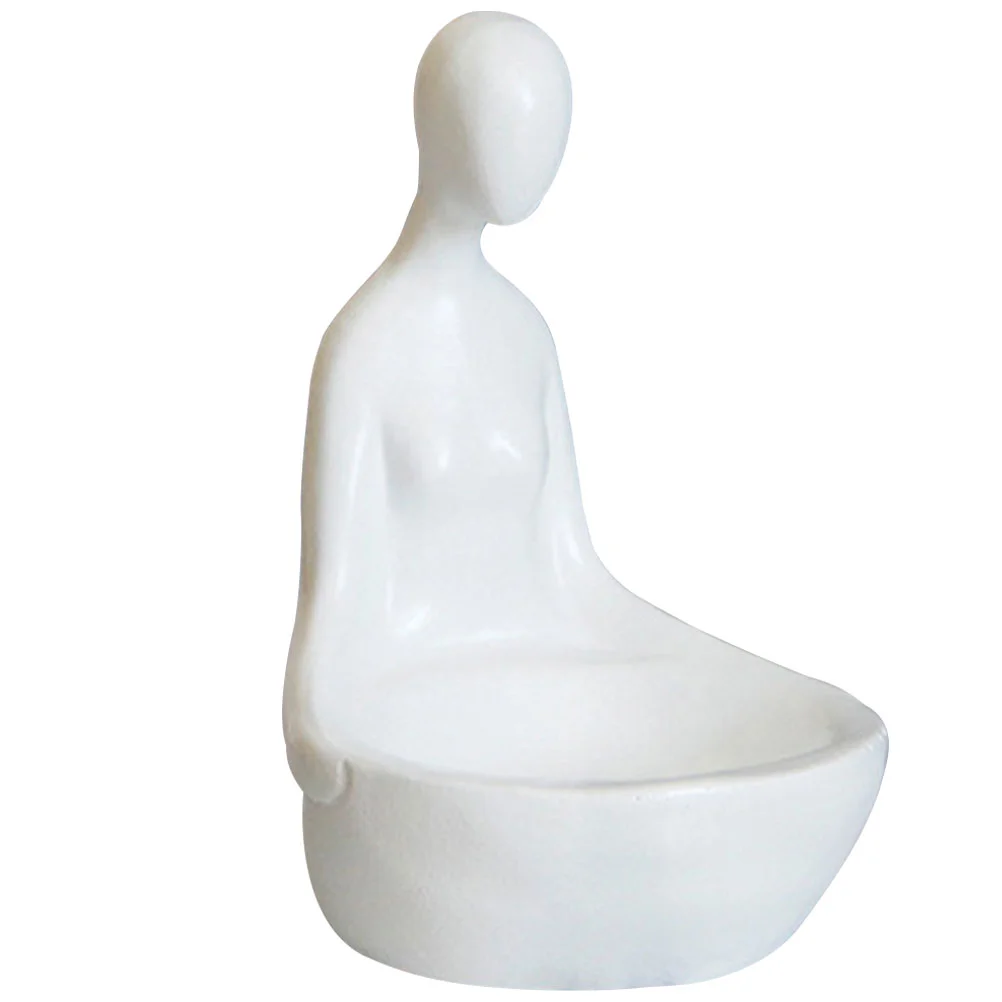 

Holder Resin Abstract Figure Statue Candlestick Desktop Candlestick