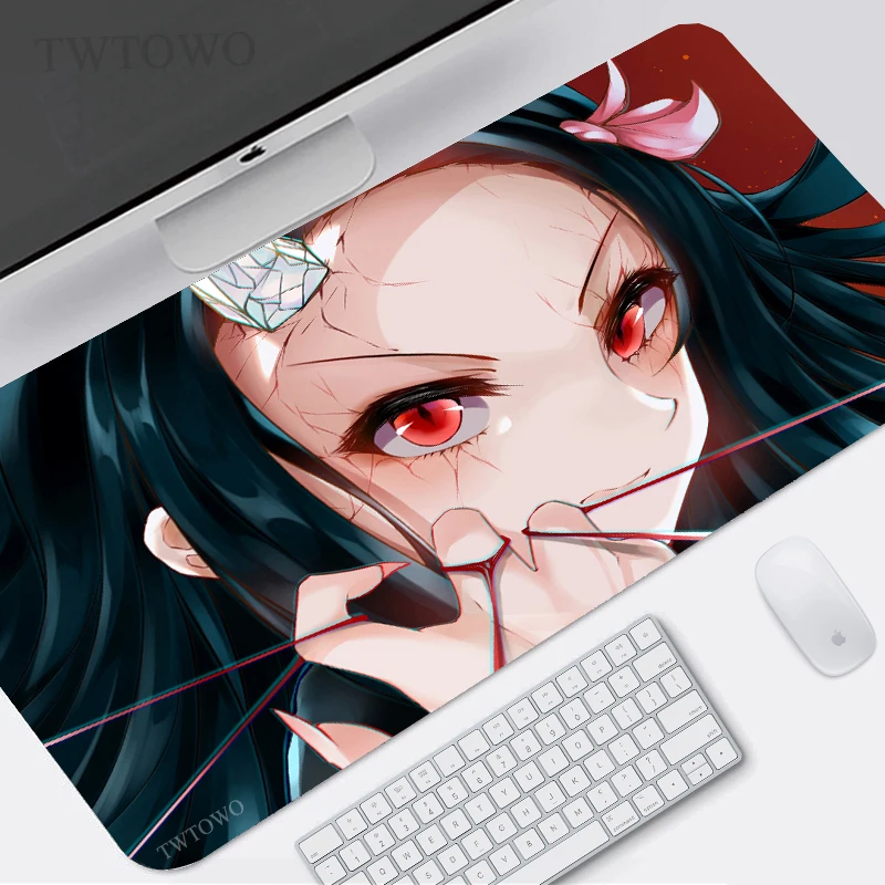 

Anime Demon Slayer Kimetsu No Yaiba Mouse Pad Gamer XL New Mousepad XXL Desk Mats Office Soft Anti Slip Computer Mouse Mat