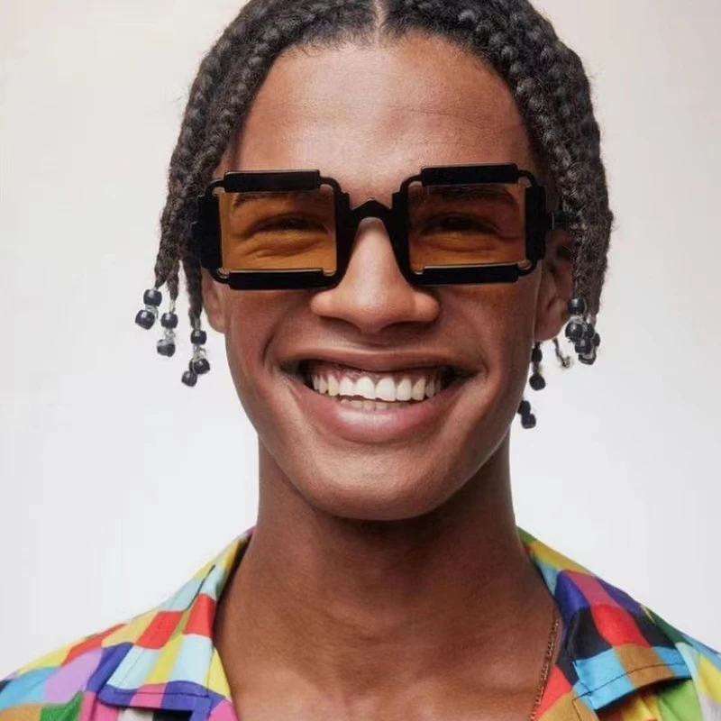 

2022 New Summer Vintage Square Punk Sunglasses Women Brand Designer Fashion Modern Sun Glasses Female Shades Oculos De Sol