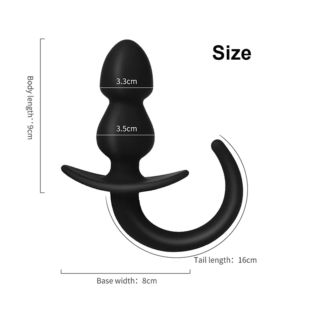 Женская Анальная пробка хвост собаки секс-игрушки ролевые игры БДСМ для женщин