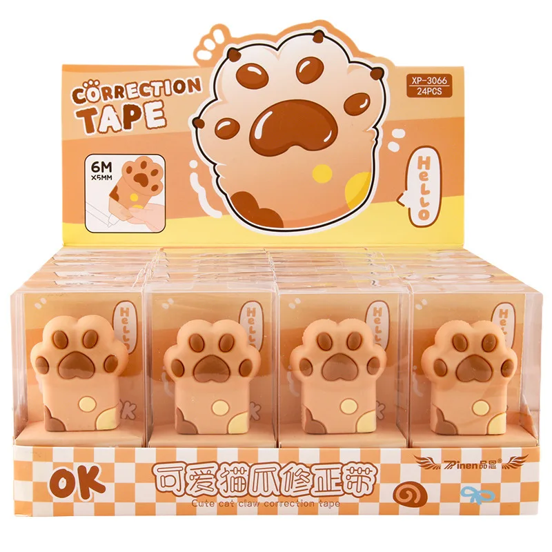 12pcs/ лот 5mm*6M Creative Cat лапы коррекционная лента Kawaii ленты рекламные канцелярские