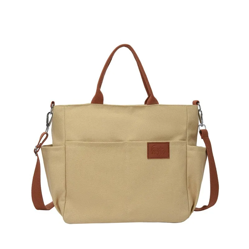 

Вместительная женская Холщовая Сумка через плечо