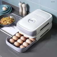 the new drawer type egg carton refrigerator can be superimposed food crisper with lid anti collision kitchen egg storage