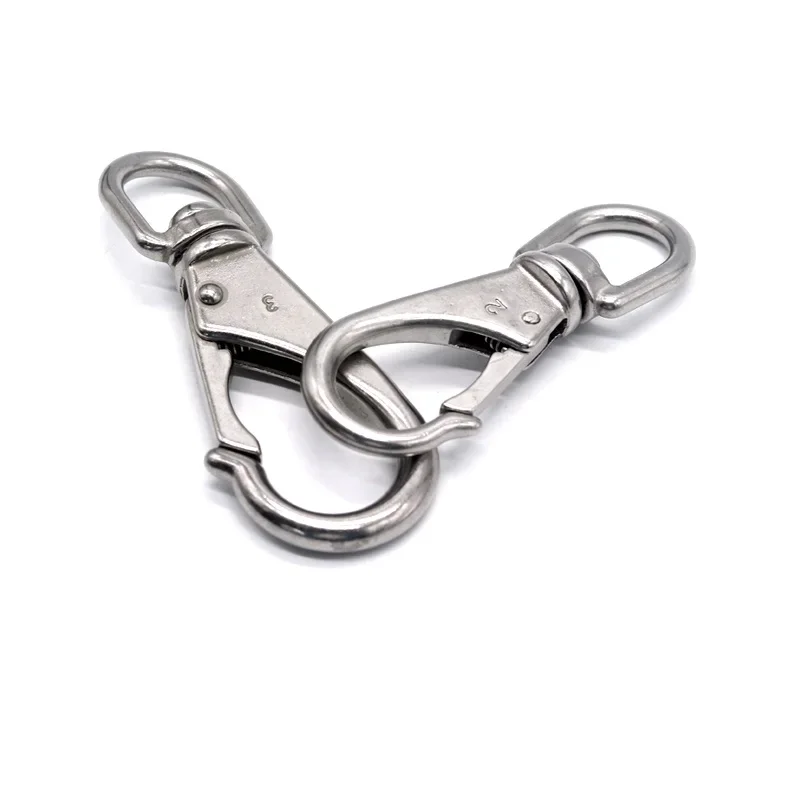 Универсальный крючок из нержавеющей стали вращающийся пружинная пряжка для