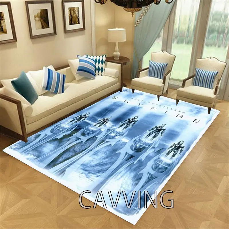 

Skyfire Band 3D Print Carpets Flannel Rugs Anti-slip Large Rug Carpet Home Decoration for Living Room Bedroom Home Decor