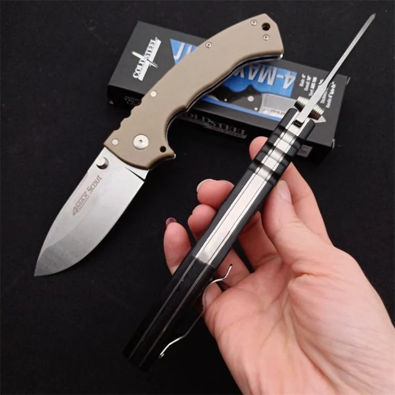 Складной охотничий нож Cold-Steel 4-Max разведчик рукоятка из нейлонового волокна