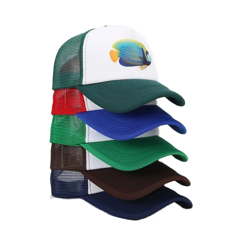 

Summer Acrylic Cartoon Print Casquette Baseball Cap Adjustable Breathable Mesh Outdoor Snapback Hats for Men and Women 192