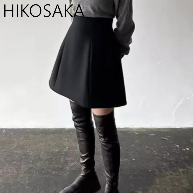 Юбка женская трапециевидная с завышенной талией винтажная простая элегантная