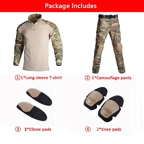 Военная униформа, искусственная рубашка, армейская одежда США, тактические топы, камуфляжный охотничий костюм Мультикам, рыболовные штаны, локоть/колено