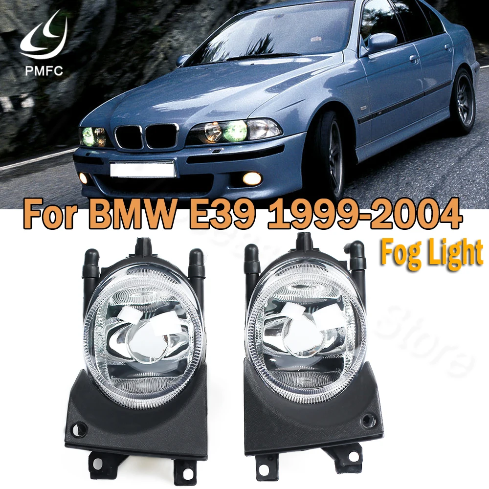 Противотуманные фары PMFC, левая и правая передние противотуманные фары без ламп, сменный комплект для BMW E39 1999-2004 2000 2001, противотуманные фары в...